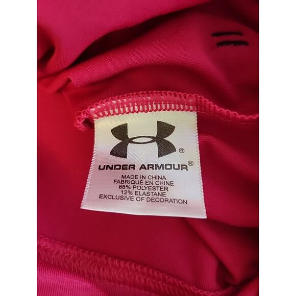 Under Armour All Season Hot Pink LS Zip Up Sweatshirt Women's M Pockets Stretch - Picture 12 of 12